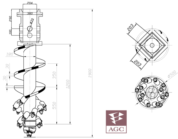 520 Conical Auger