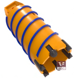Core-barrel-roller-bits